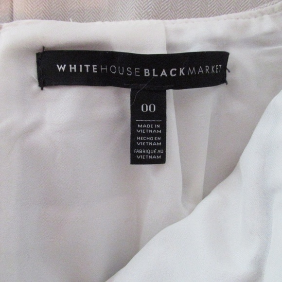 White House Black Market Cream Pencil Skirt - Picture 3 of 8